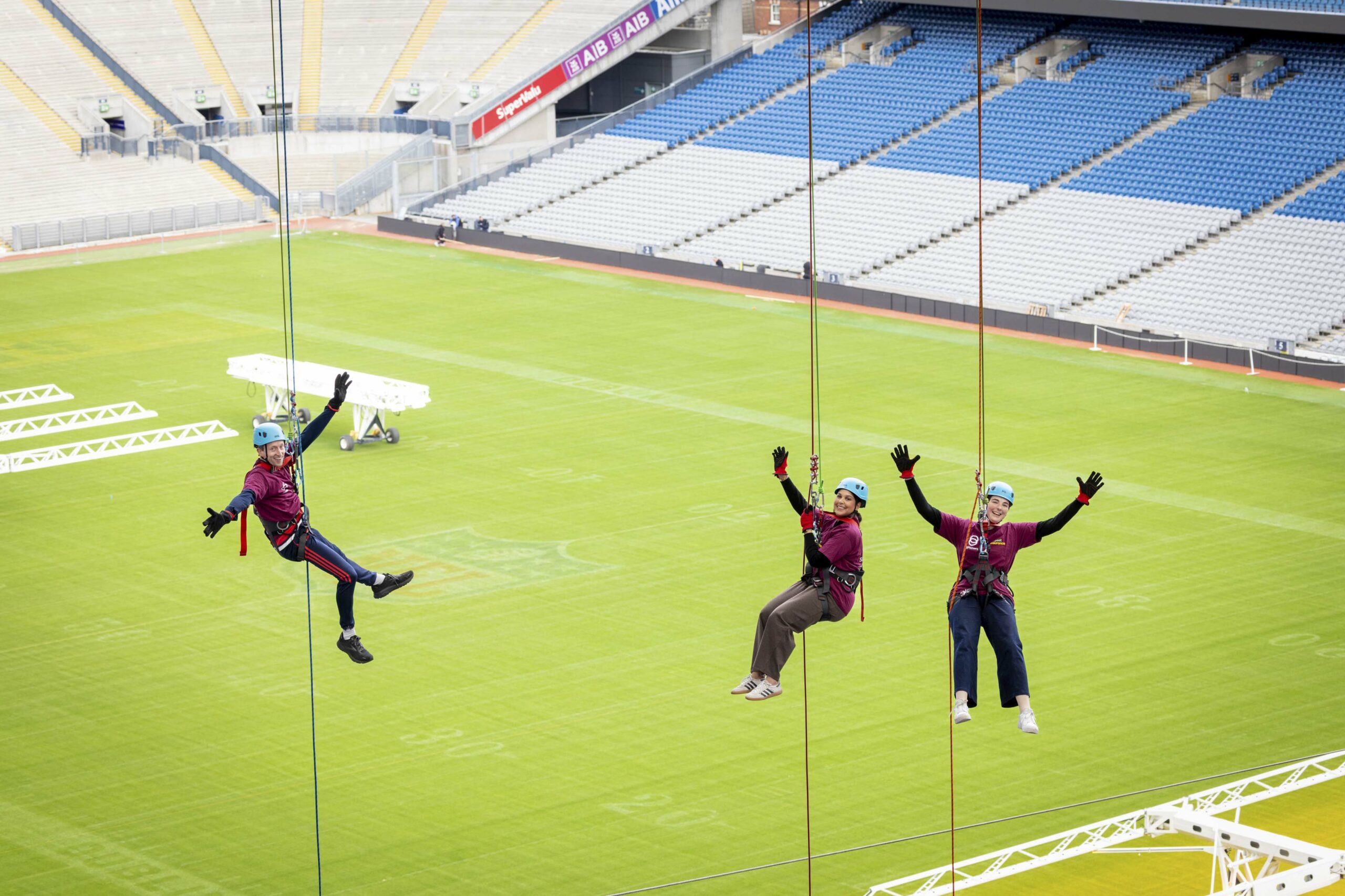 Reddy Charlton LLP team abseiling at Croke Park in support of Sightsavers on World Sight Day 2025