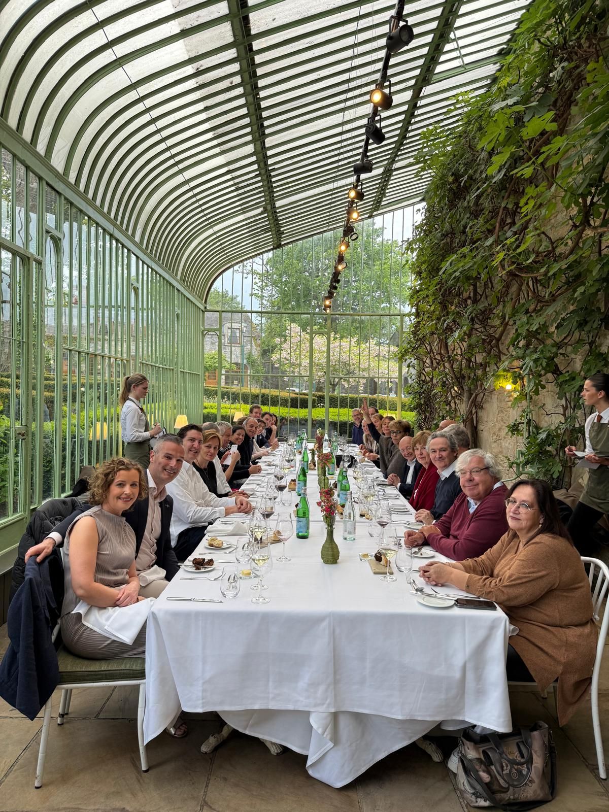 Delegates attending dinner during the Interleges AGM 2026 at The K Club conservatory
